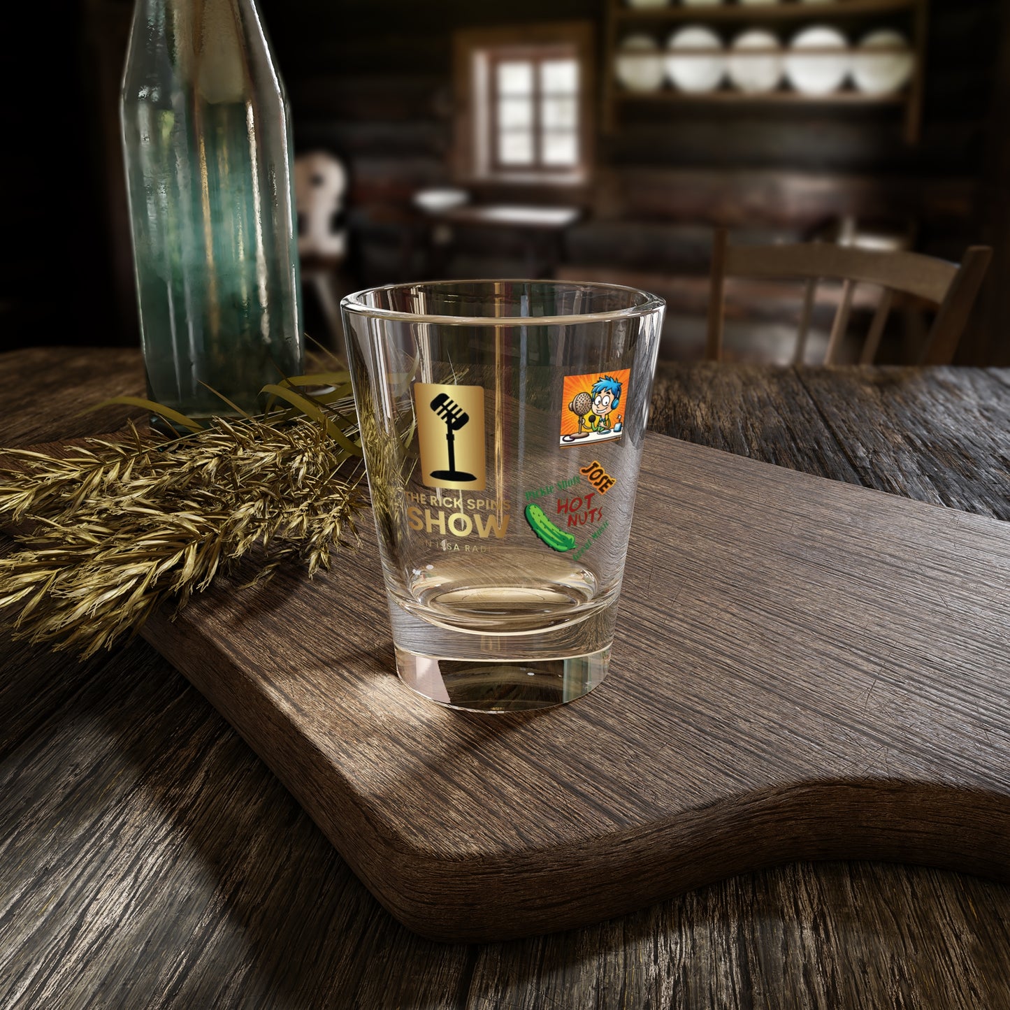 The Rick Spins on ISSA Radio Pickle Shot Glass