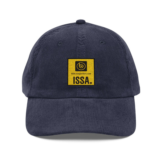 Vintage Corduroy Embroidered ISSA Ball Cap