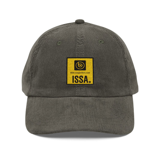 Vintage Corduroy Embroidered ISSA Ball Cap